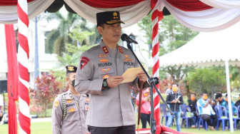 Kapolda Jambi Pimpin Apel Aksi Nyata Tertib Berlalu Lintas